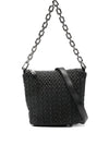 Emporio Armani Small Hobo Bag in Embossed Leather