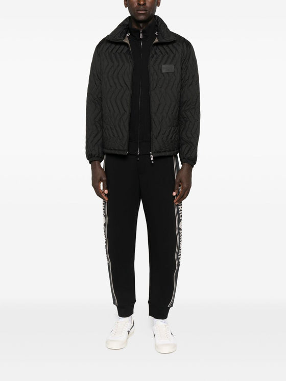 Emporio Armani Quilted-chevron jacket