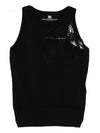 Ermanno Scervino Floral-embroidery sleeveless vest