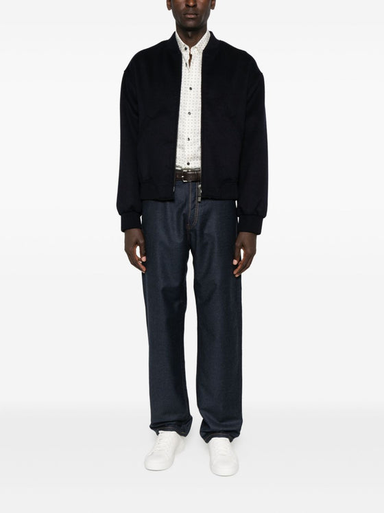 Emporio Armani Zip-front bomber jacket
