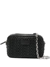 Emporio Armani Embossed camera case with chain shoulder strap