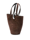 JACQUEMUS  Crocodile-Effect Ring-Detail Tote Bag