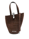 JACQUEMUS  Crocodile-Effect Ring-Detail Tote Bag