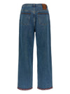Valentino Floral-insert jeans