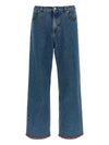 Valentino Floral-insert jeans