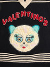 Valentino Cat-motif stripe-detail vest