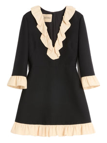  Valentino Ruffle-trim mini dress