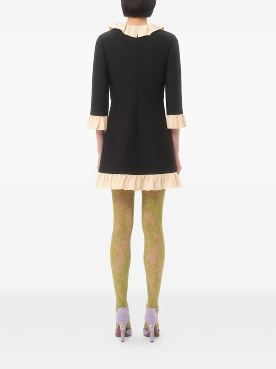 Valentino Ruffle-trim mini dress