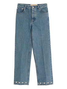  Valentino Cabochon-detail jeans