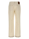 Valentino Stud-embellished cotton trousers