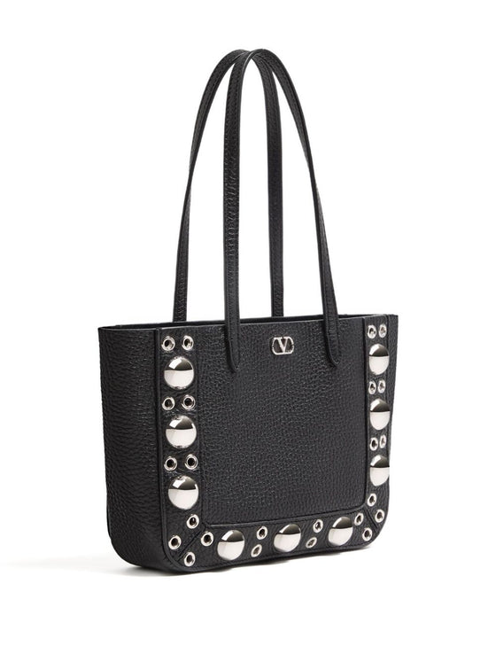 Valentino Garavani Nellcôte Mini Shopping Bag in Grainy Calfskin