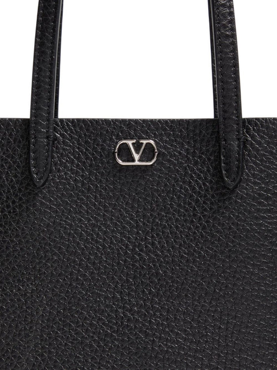 Valentino Garavani Nellcôte Mini Shopping Bag in Grainy Calfskin