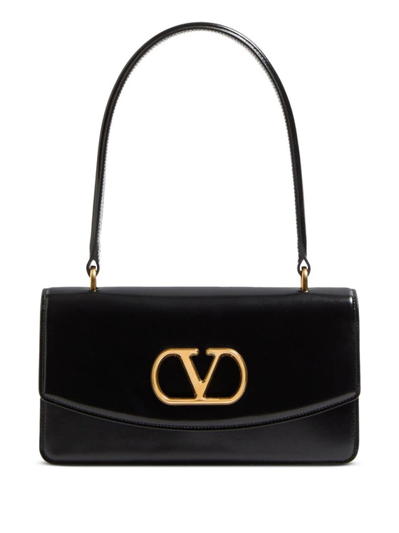 Valentino Garavani Vain Glossy Calfskin Handle Bag