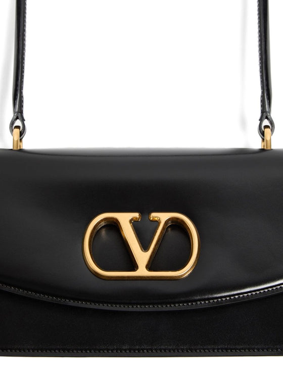 Valentino Garavani Vain Glossy Calfskin Handle Bag