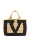 Valentino Garavani Viva Superstar Small Raffia Shopping Bag
