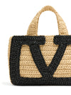 Valentino Garavani Viva Superstar Small Raffia Shopping Bag