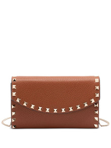  Valentino Garavani Rockstud leather chain shoulder bag