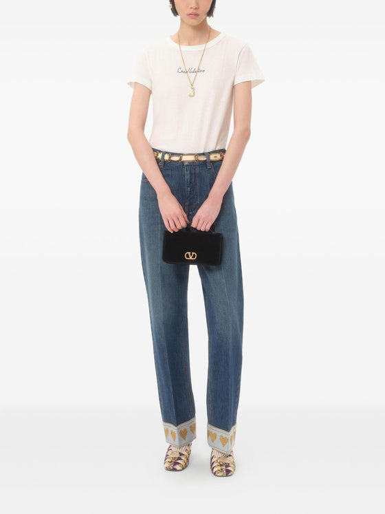 Valentino Garavani Suede flap shoulder bag