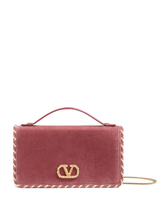 Valentino Garavani Braided edge leather handbag