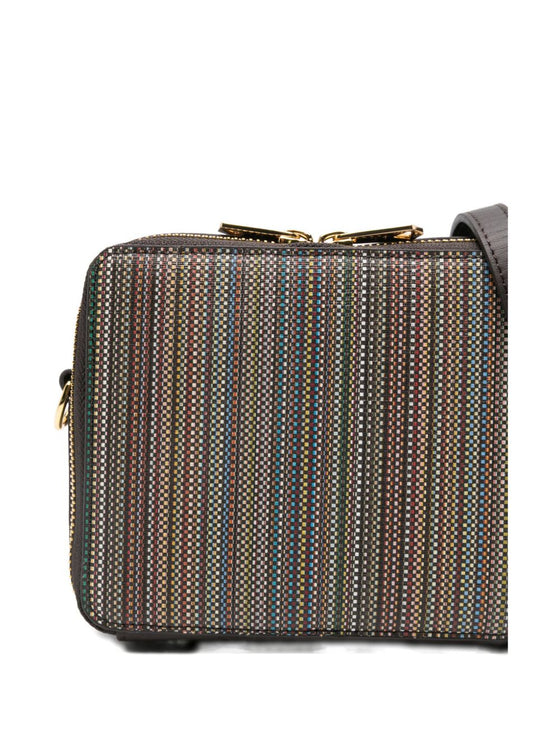 Paul Smith Striped zip-top shoulder bag