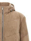 Brunello Cucinelli Quilted suede down jacket