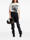 Balmain Short-sleeved T-shirt with leopard print