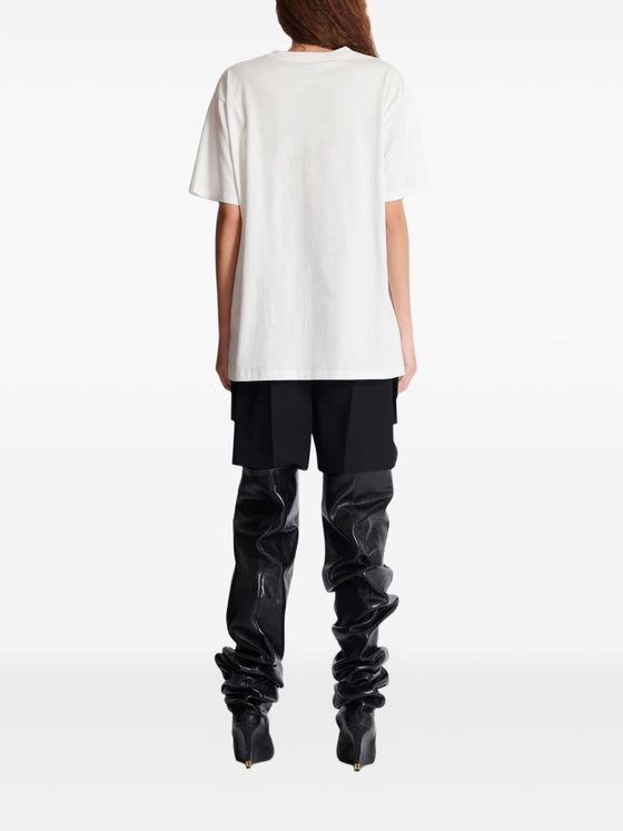 Balmain Short-sleeved T-shirt with leopard print