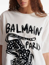Balmain Short-sleeved T-shirt with leopard print