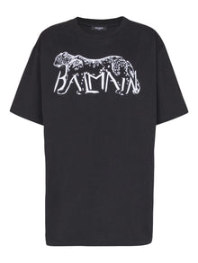  Balmain Leopard print T-shirt