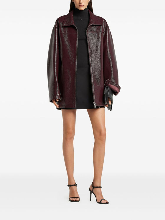 Courreges Coats Bordeaux