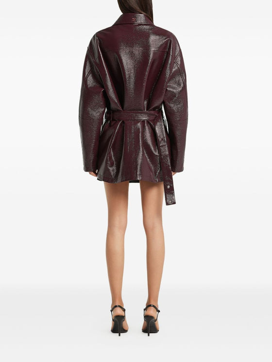 Courreges Coats Bordeaux