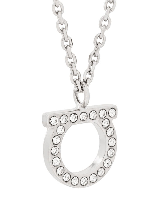 Ferragamo Gancini necklace with crystals