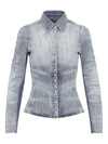 Diesel Shirts Clear Blue
