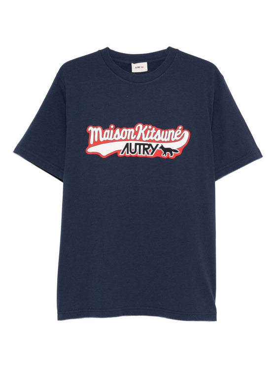 AUTRY X MAISON KITSUNE T-shirts and Polos Blue