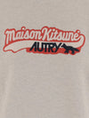 Autry X Maison Kitsune Logo cotton sweatshirt