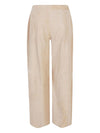 Via Masini 80 Suede leather trousers