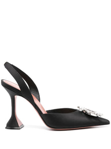  Amina Muaddi With Heel Black
