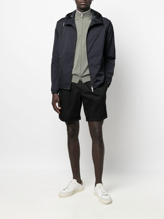 Emporio Armani Water-repellent hooded jacket