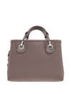Emporio Armani Small logo-plaque top-handle tote bag