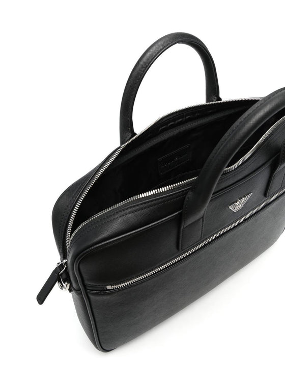 Emporio Armani Logo-plaque laptop case