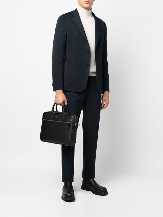 Emporio Armani Logo-plaque laptop case