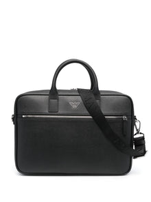 Emporio Armani Logo-plaque laptop case