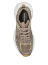 EMPORIO ARMANI EXCLUSIVE Mesh sneakers with laminated details and signature logo