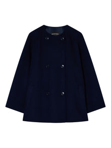  Emporio Armani Double-breasted wool and cashmere pea coat