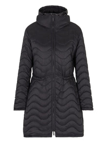  Emporio Armani ASV nylon wave-effect quilted jacket with bib front