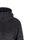 Emporio Armani ASV nylon wave-effect quilted jacket with bib front