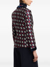Emporio Armani Geometric jacquard blazer with velvet details