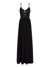 Emporio Armani Cut-out dress in techno cady with jewel detail