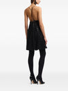 Emporio Armani Sequin-embellished backless mini dress