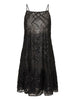 Emporio Armani Sequin-embellished backless mini dress